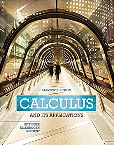 Calculus and Its Applications Plus MyLab Math with Pearson eText -- Access Card Package (11th Edition) (Bittinger, Ellenbogen & Surgent, The Calculus and Its Applications Series) (7869826826478)